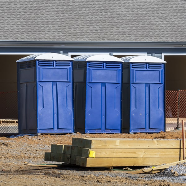 how can i report damages or issues with the portable toilets during my rental period in Lealman